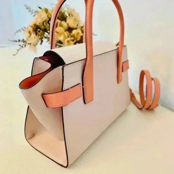 Michael Kors Purse Carmen Medium Flap Satchel shoulder bag new - Picture 3 of 10